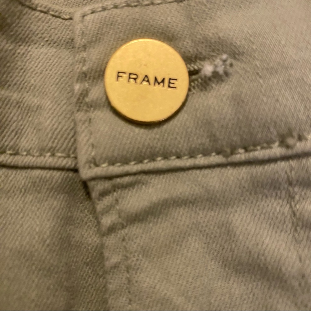 Frame Le High Skinny Jeans in Olive Green Size 30 - Picture 6 of 10
